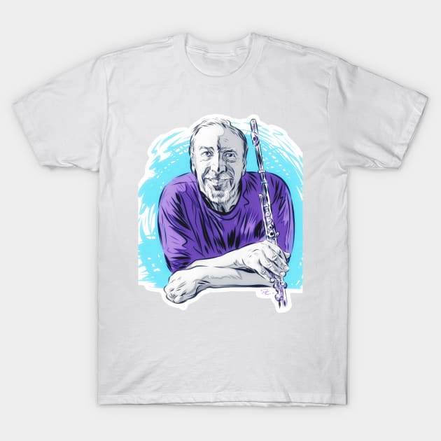 Herbie Mann - An illustration by Paul Cemmick T-Shirt by PLAYDIGITAL2020